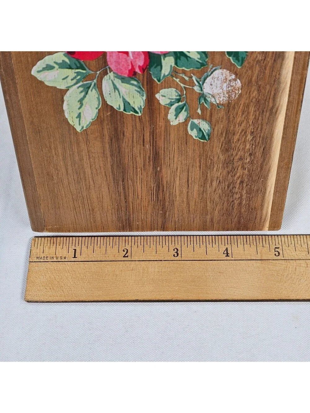 Pioneer Woman Vtg Floral 14 Piece Cutlery Set Wood Block Cream Floral Handles